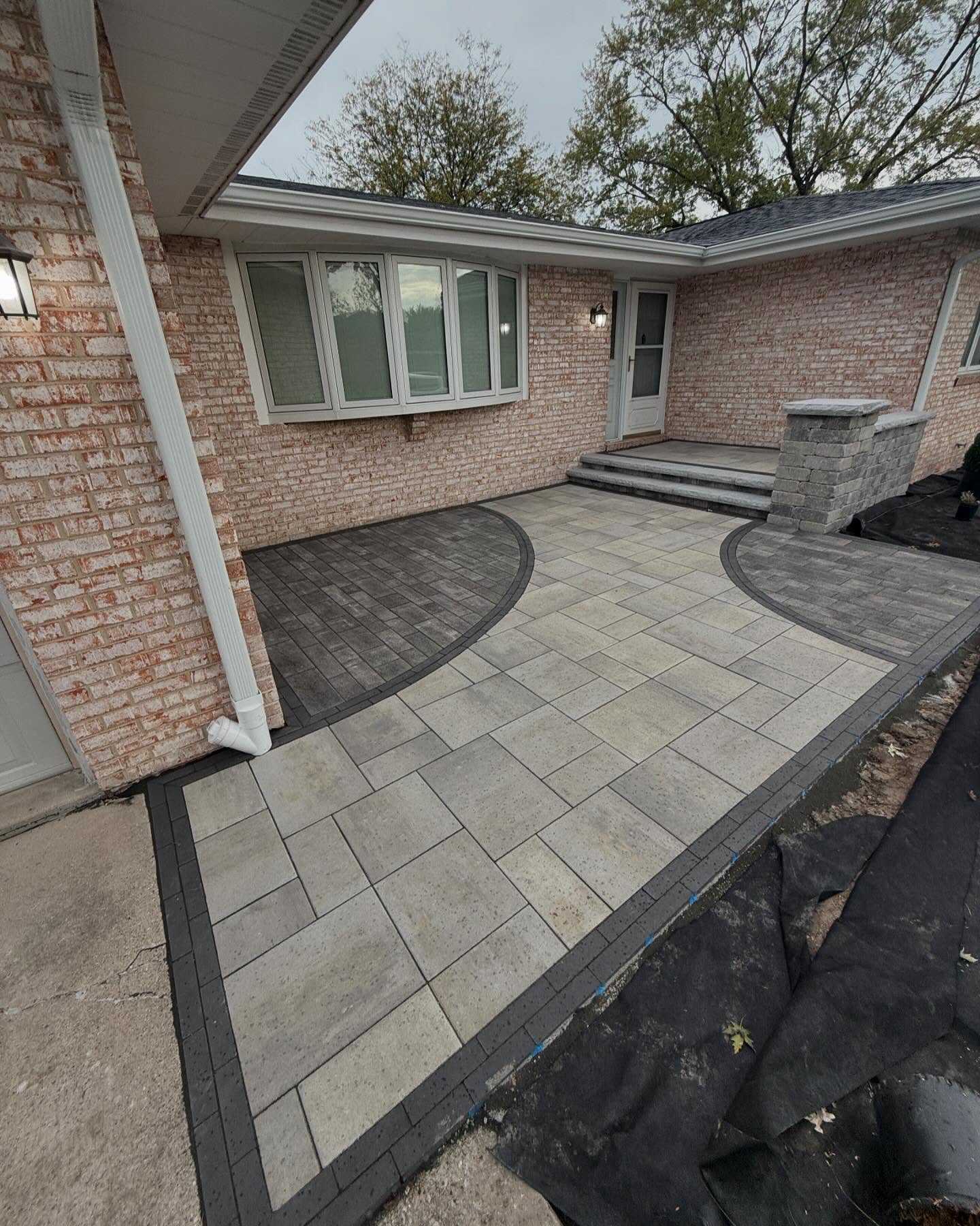 Front entrance paving